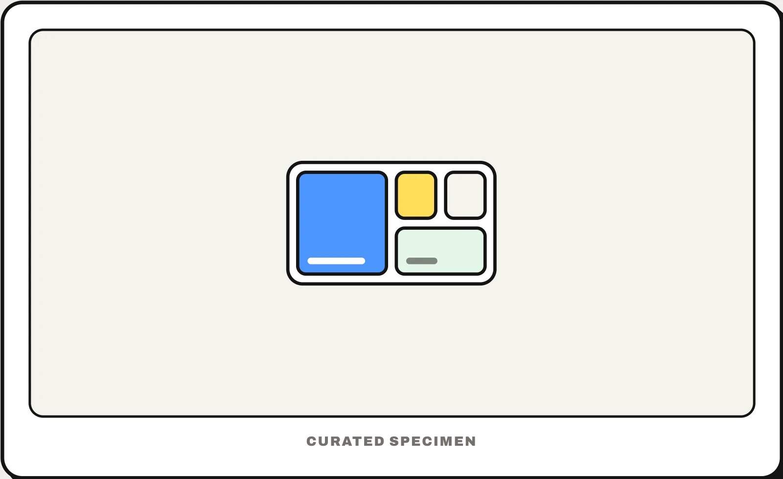 Bento grid UI pattern example: CatchUI's curated specimen