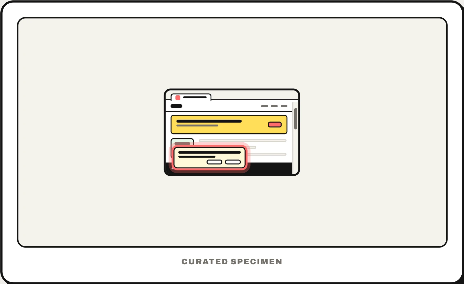 Cookie consent banner UI pattern example: CatchUI's curated specimen