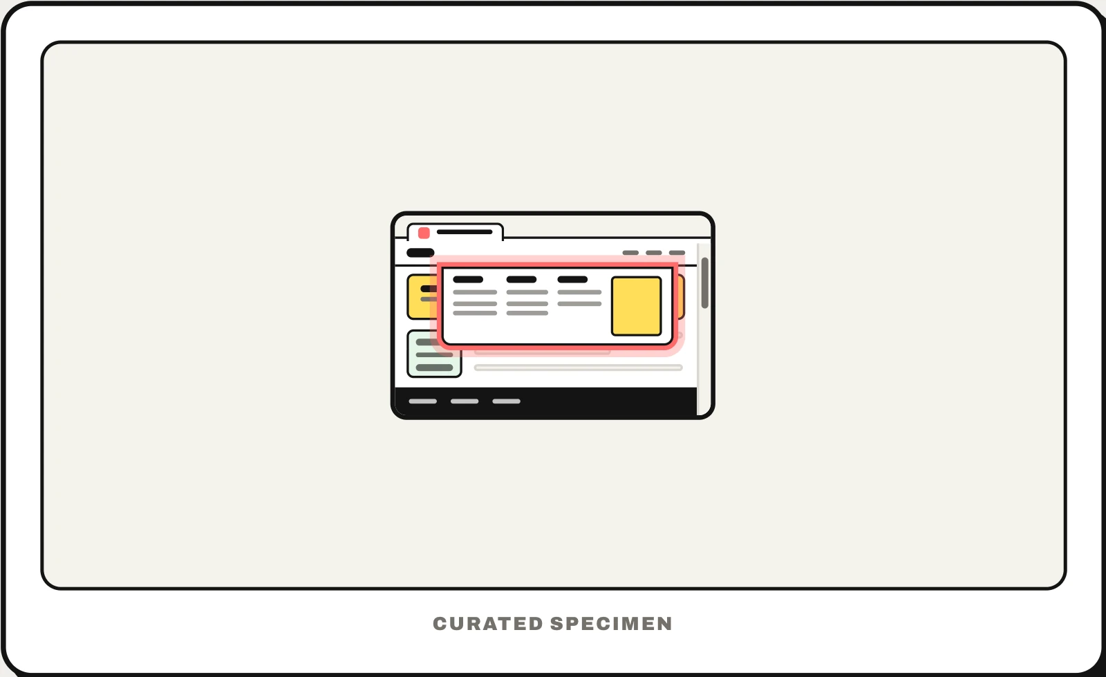 Mega menu UI pattern example: CatchUI's curated specimen