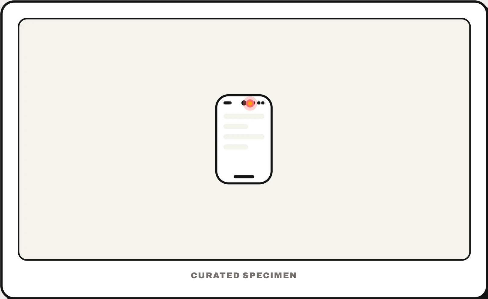 Privacy indicator UI pattern example: CatchUI's curated specimen