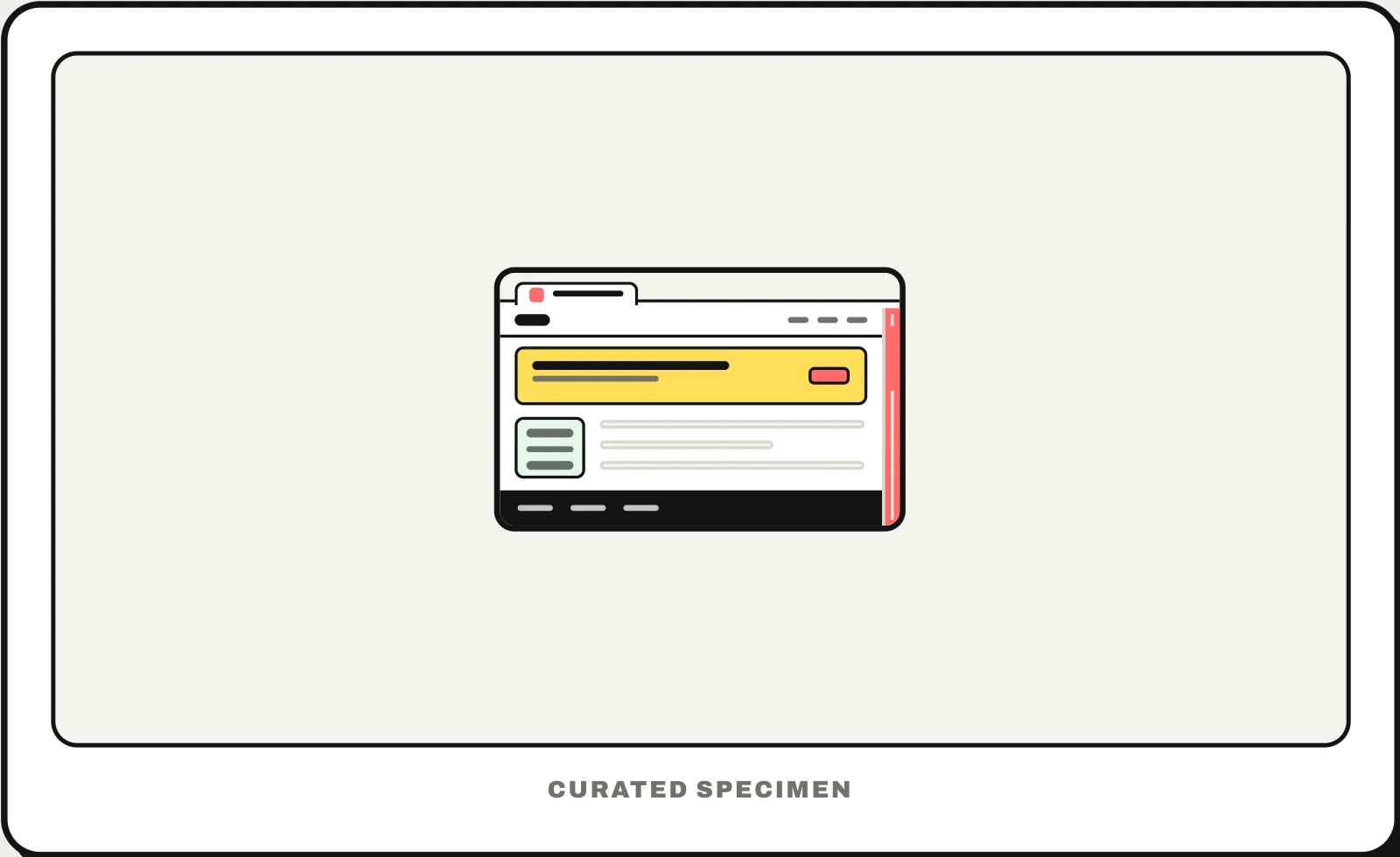 Scrollbar UI pattern example: CatchUI's curated specimen