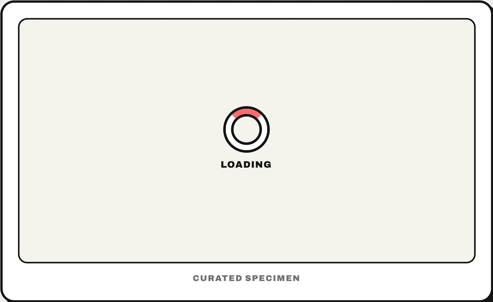 Loading spinner UI pattern example: CatchUI's curated specimen