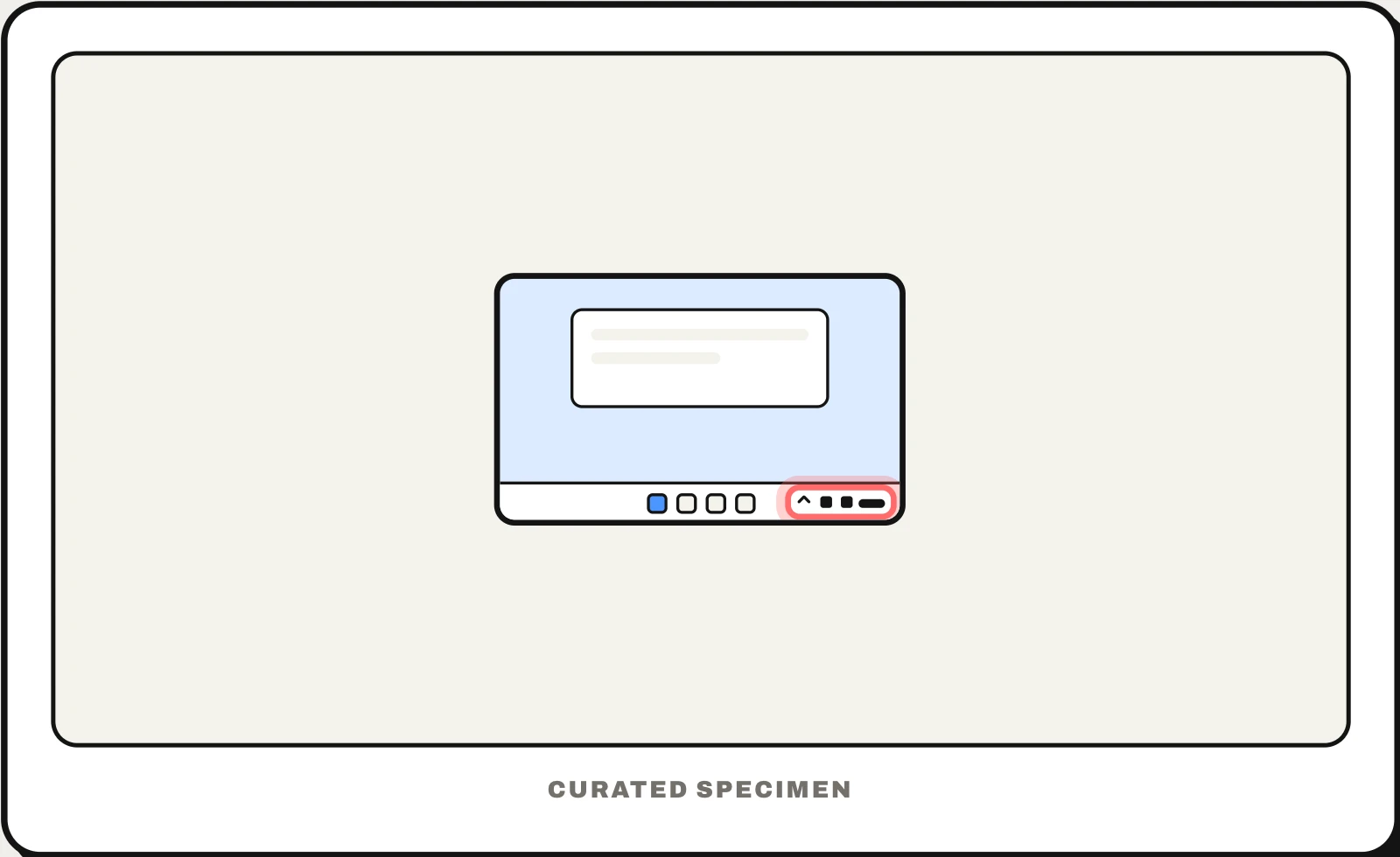 System tray UI pattern example: CatchUI's curated specimen